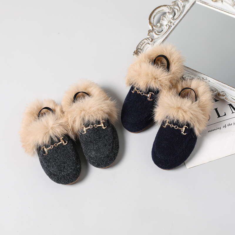 Kids Indoor Outdoor Slippers - OLARAK Yeni Çocuklar Kürk Ayakkabı Çocuk
