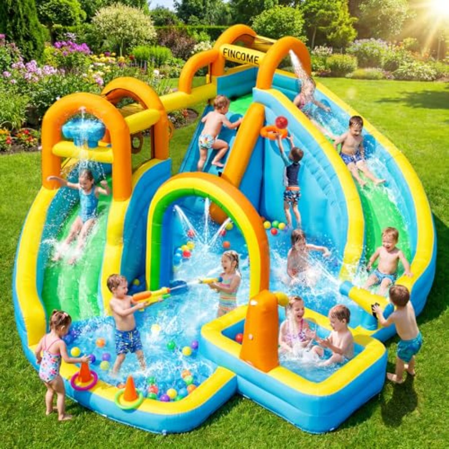 Kids Outdoor Water Park - Çocuklar için arka bahçe açık şişme