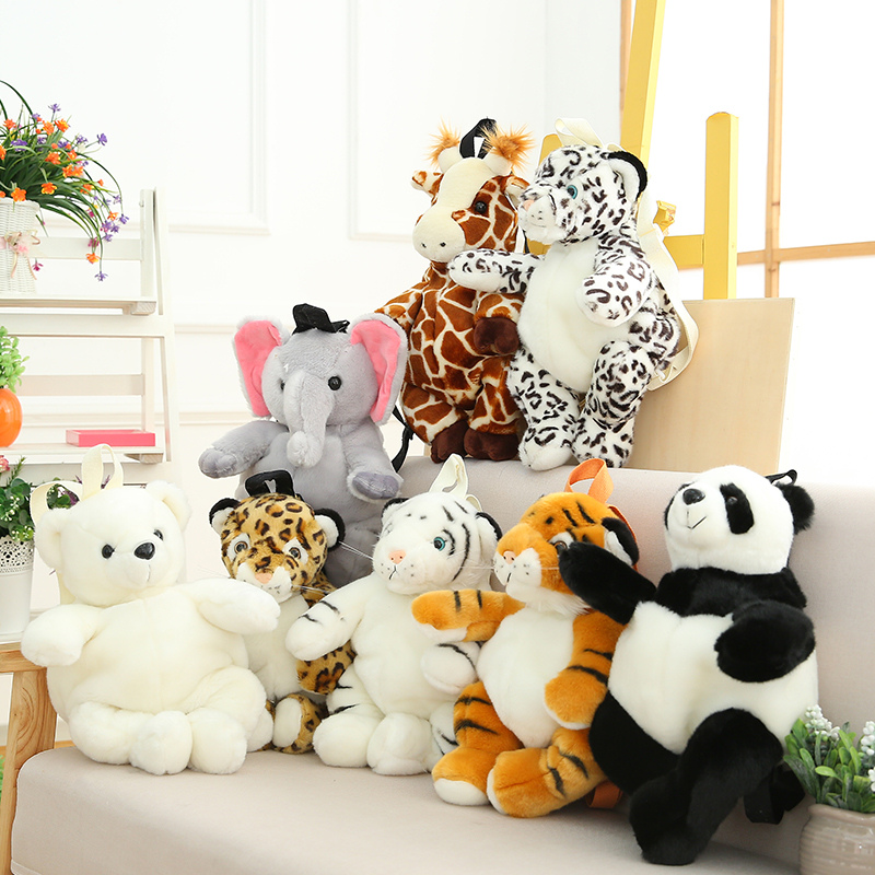 Kids Outdoor Toys B&Q - Yeni Huggable simüle hayvan peluş sırt