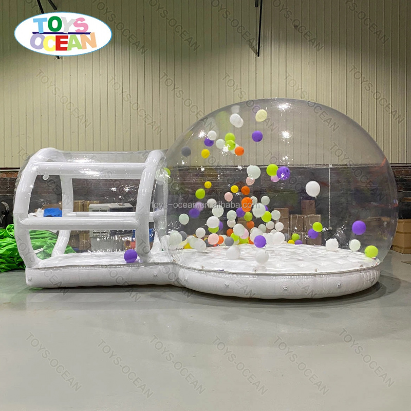 Kids Outdoor Playhouse - Şişme Zıplama Balon Ev, LED Işıklı,