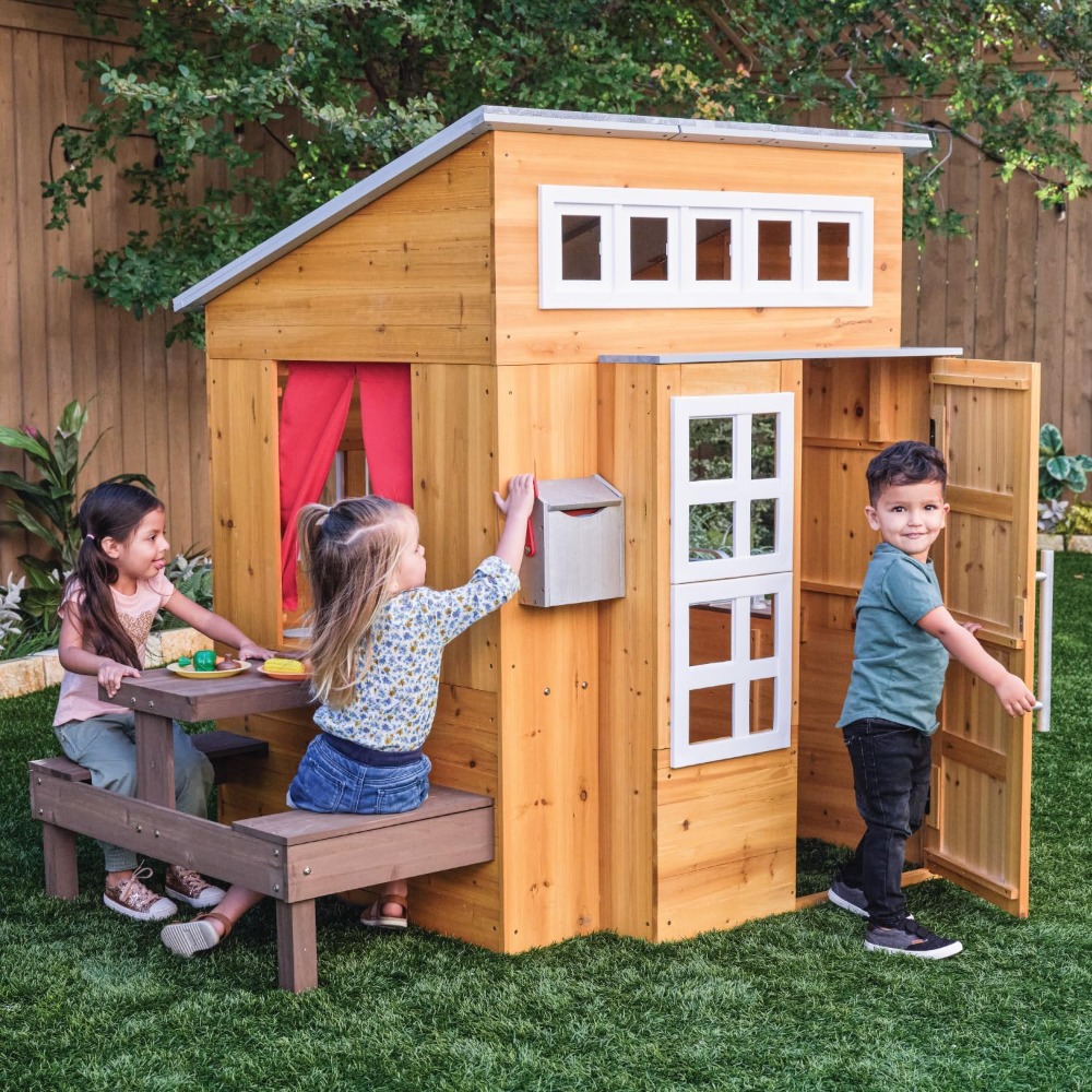 Çocuklar için Modern Ahşap Dış - Kids Outdoor Picnic Table incelemesi ve fiyatı
