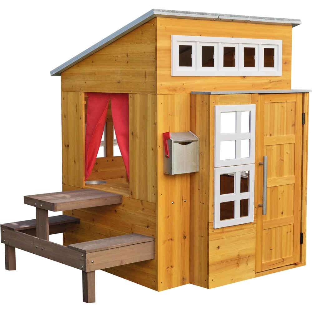 Çocuklar için Modern Ahşap Dış - Kids Outdoor Picnic Table incelemesi ve fiyatı