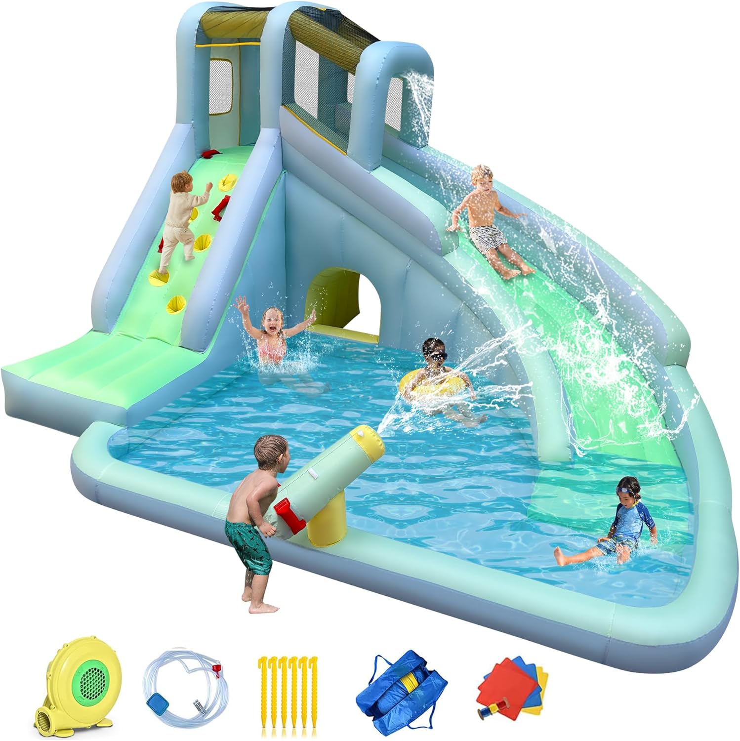 6'sı 1 Arada Şişme Çocuk Oyun  - Kids Outdoor Water Park incelemesi ve fiyatı