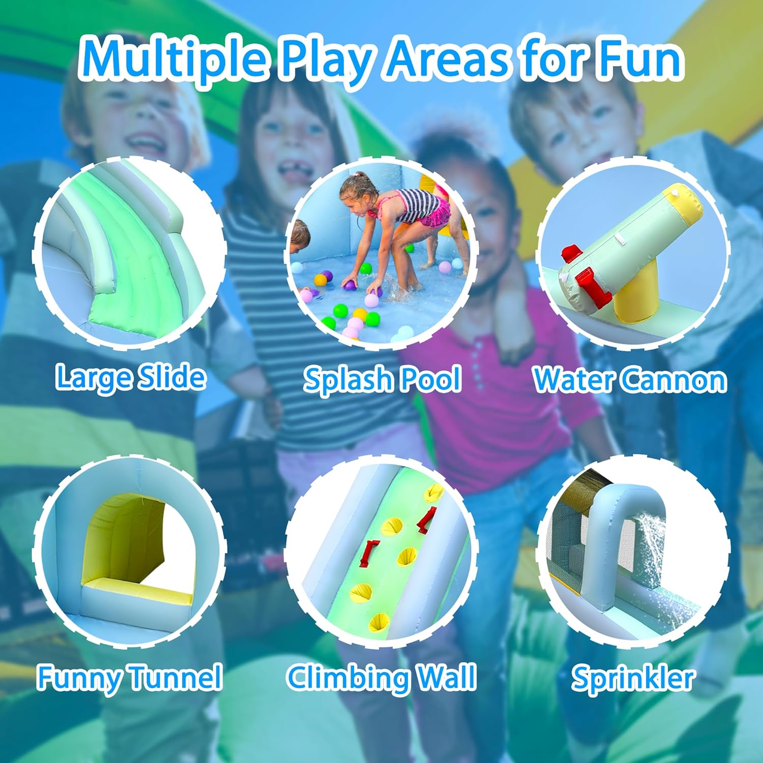 6'sı 1 Arada Şişme Çocuk Oyun  - Kids Outdoor Water Park incelemesi ve fiyatı