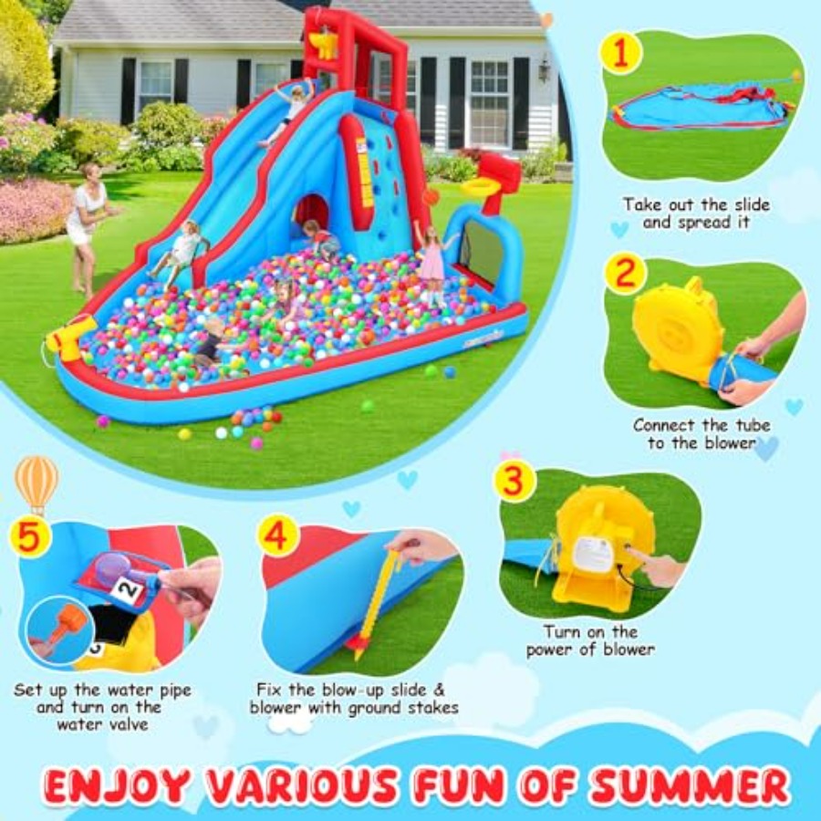 Çocuklar için arka bahçe açık  - Kids Outdoor Water Park incelemesi ve fiyatı