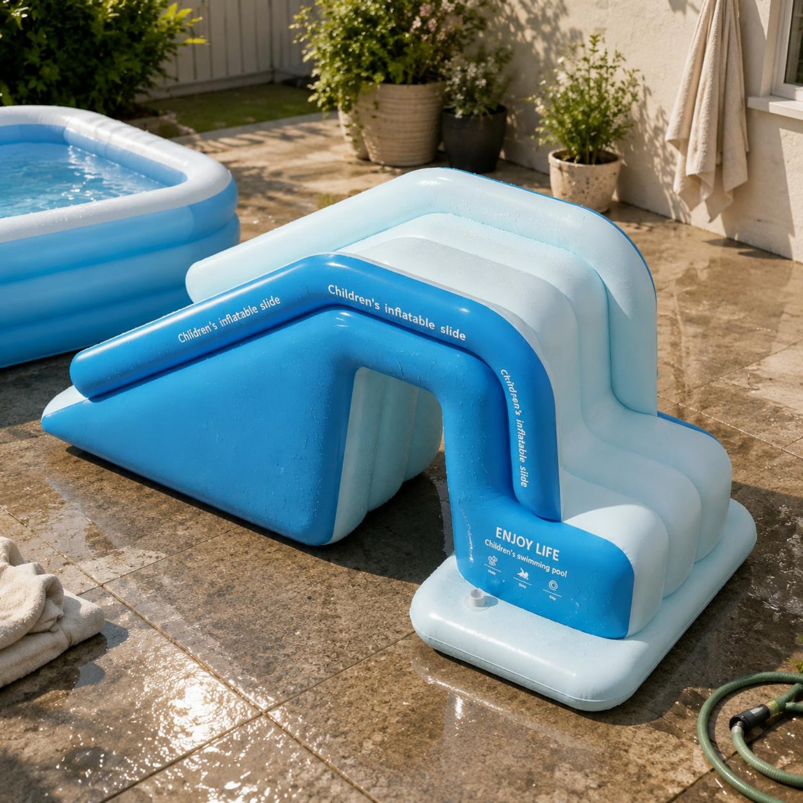 Şişme Havuz Kaydırağı Katlanab - Kids Outdoor Water Park incelemesi ve fiyatı