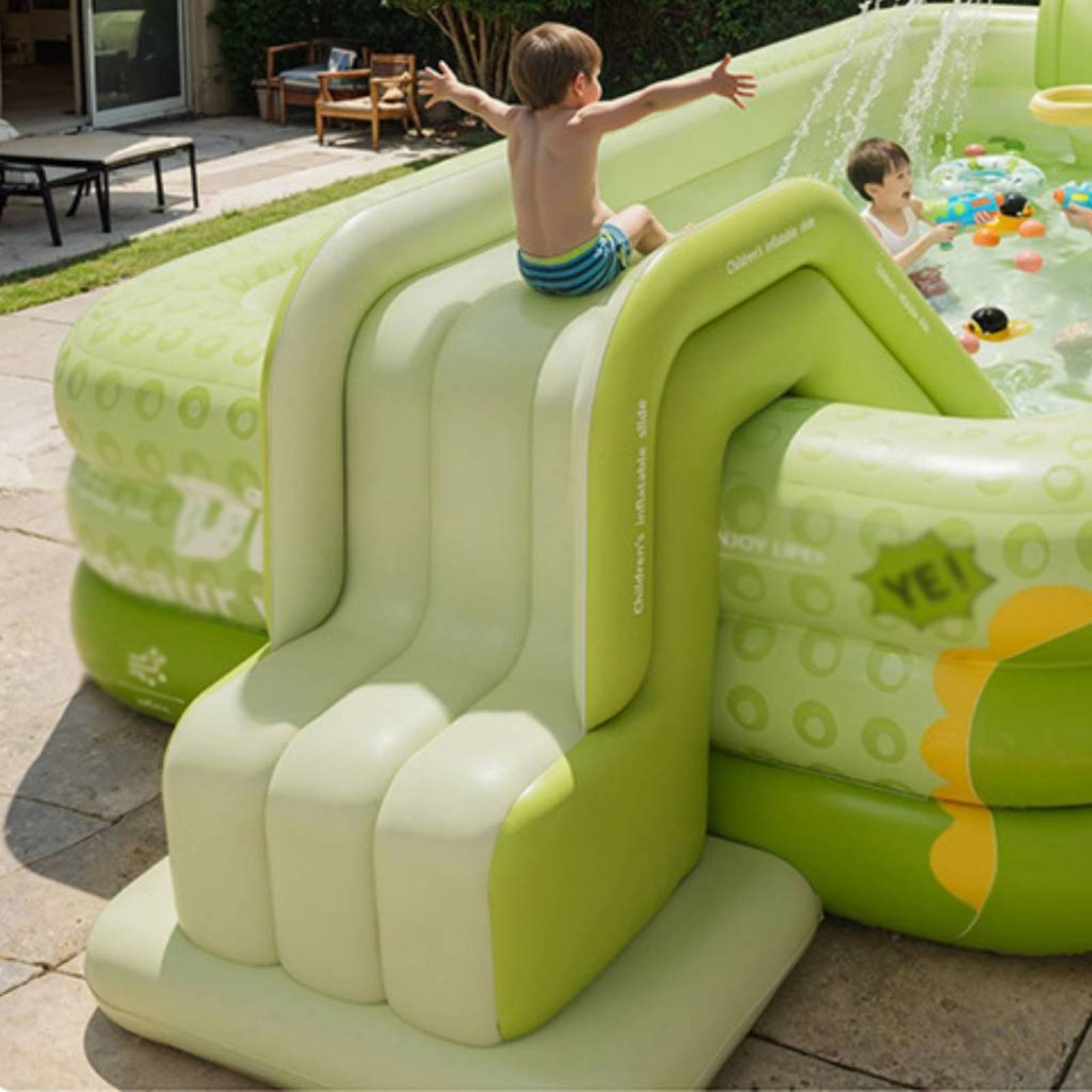 Şişme Havuz Kaydırağı Katlanab - Kids Outdoor Water Park incelemesi ve fiyatı