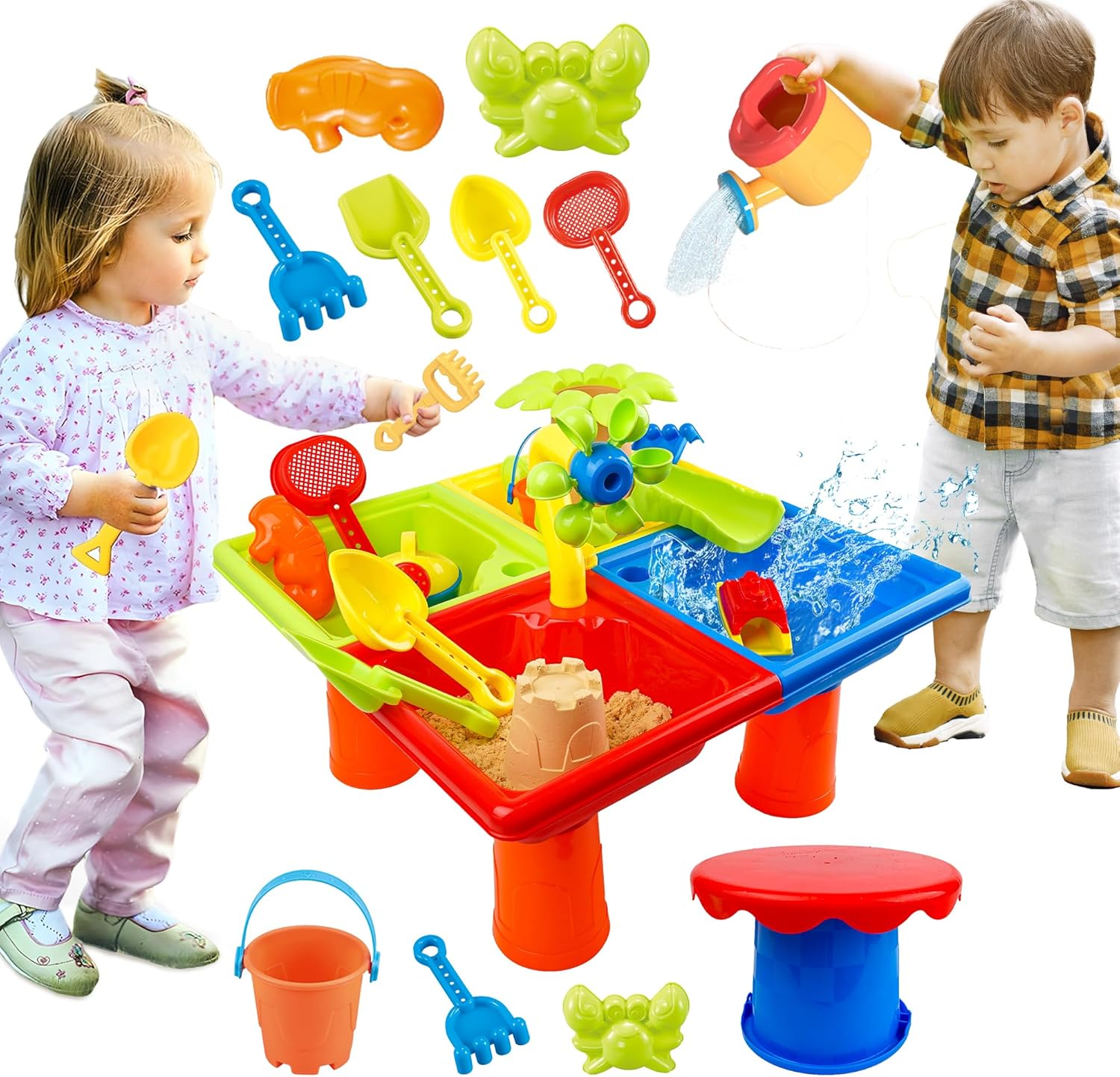 Yeni yürümeye başlayan çocukla - Kids Outdoor Water Table incelemesi ve fiyatı