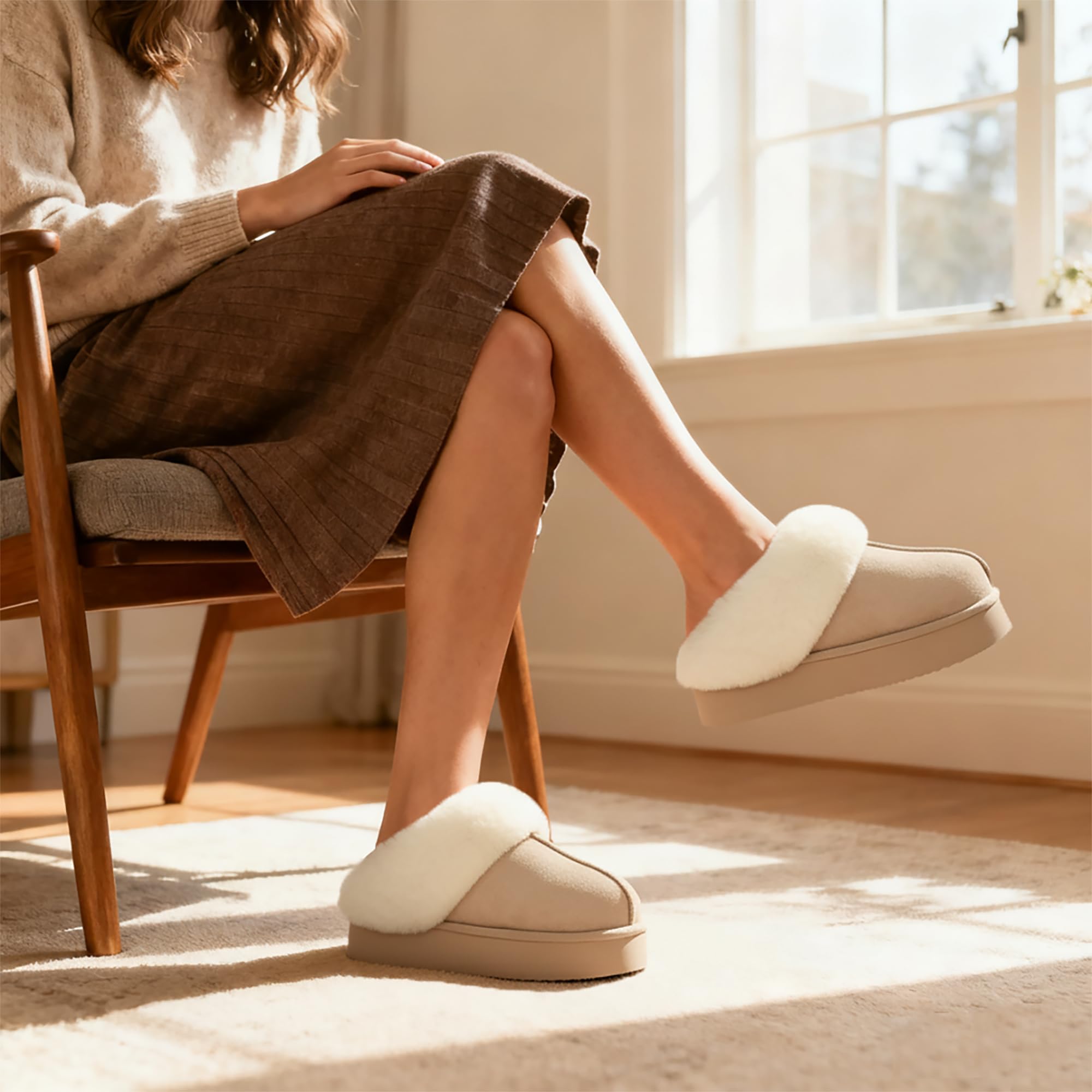 Litfun kış bulanık terlik kadı - Kids Indoor Outdoor Slippers incelemesi ve fiyatı