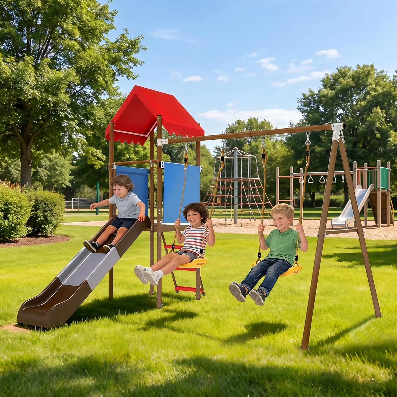Çocuklar için Kaydıraklı, Güne - Kids Outdoor Playhouse incelemesi ve fiyatı