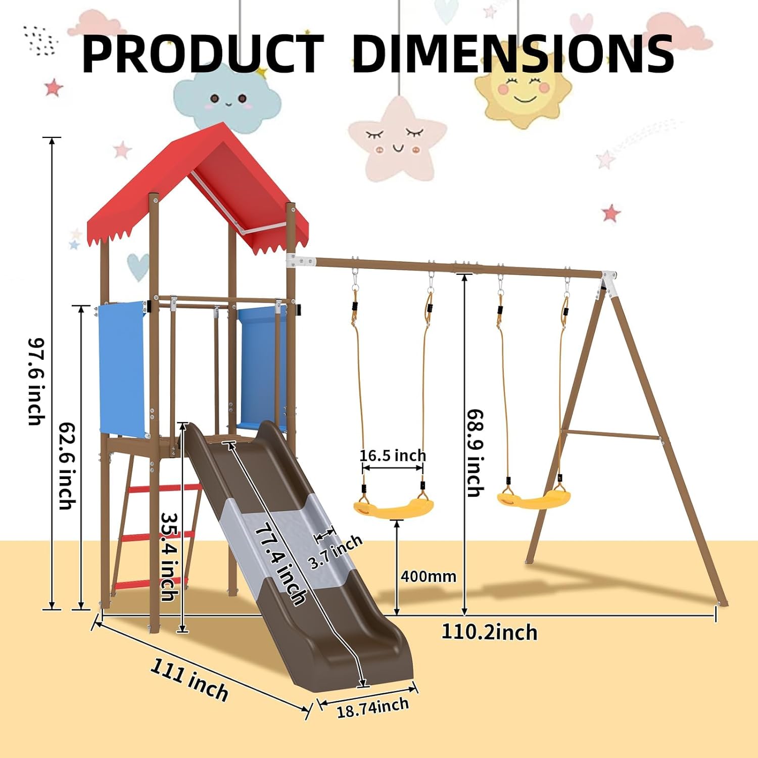 Çocuklar için Kaydıraklı, Güne - Kids Outdoor Playhouse incelemesi ve fiyatı