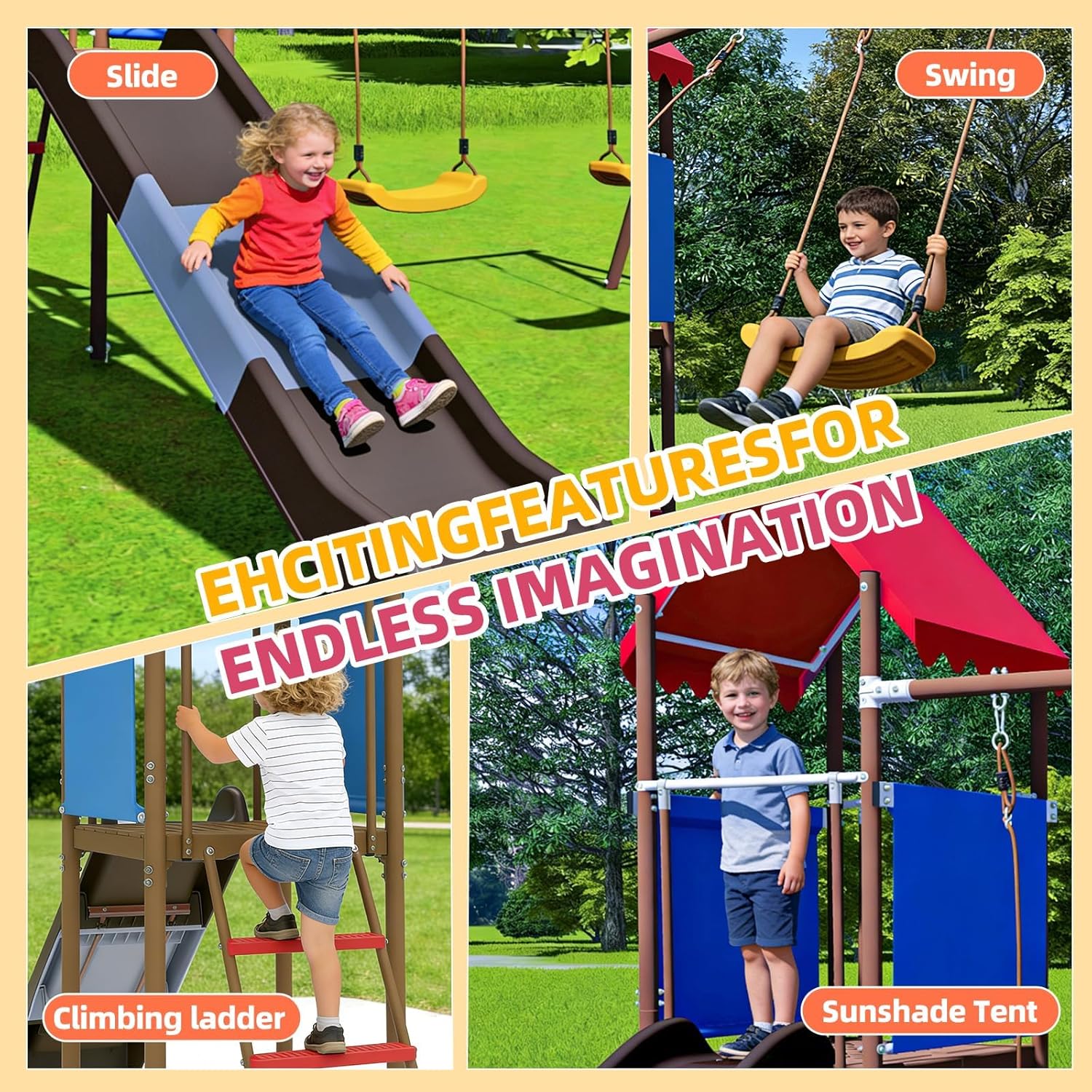 Çocuklar için Kaydıraklı, Güne - Kids Outdoor Playhouse incelemesi ve fiyatı