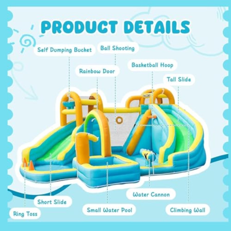 Çocuklar için arka bahçe açık  - Kids Outdoor Water Park incelemesi ve fiyatı