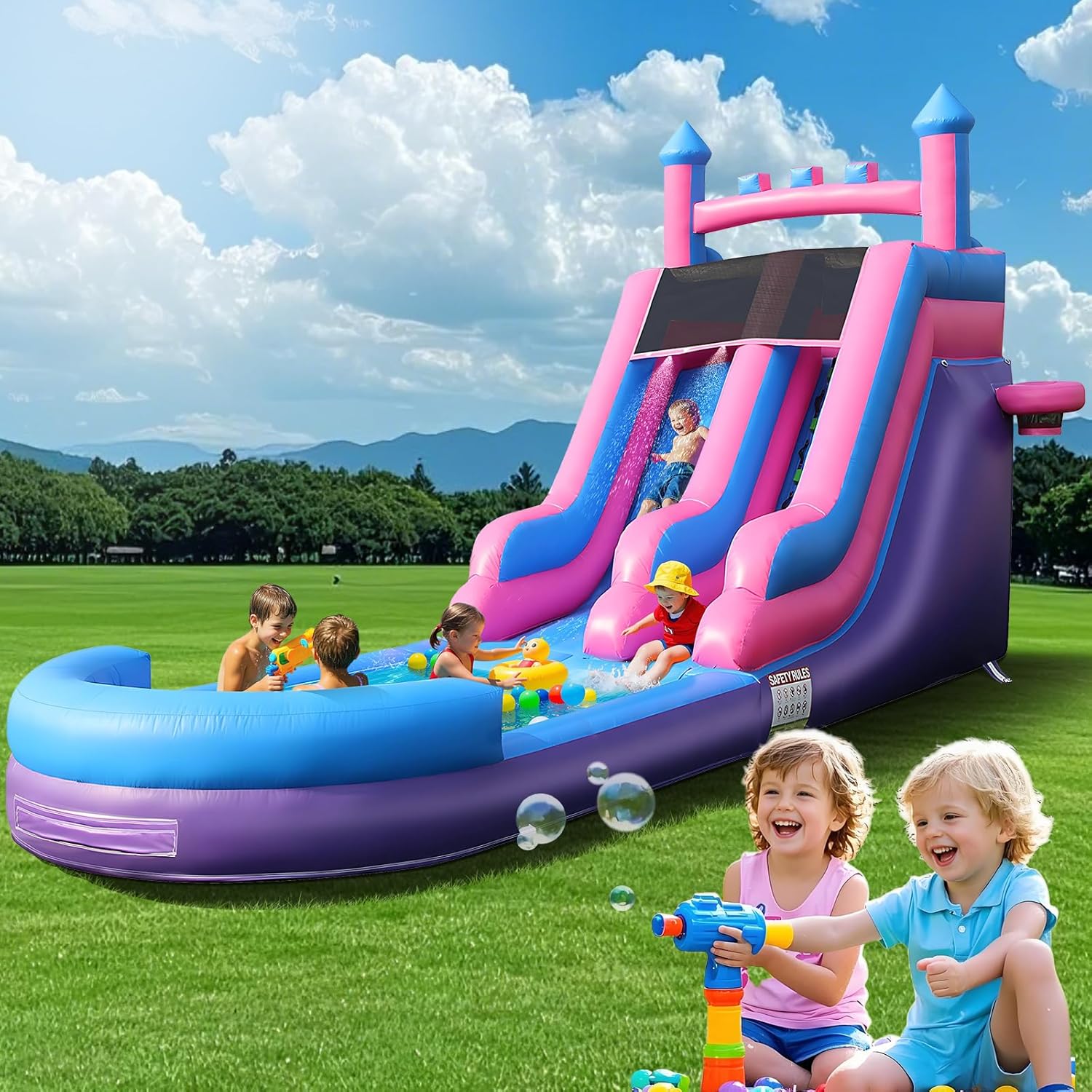 26,2 FT Ağır Hizmet Tipi Şişme - Kids Outdoor Water Park incelemesi ve fiyatı