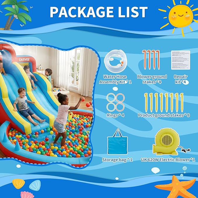 Dört Mevsim 8'i 1 Arada Şişme  - Kids Outdoor Water Park incelemesi ve fiyatı