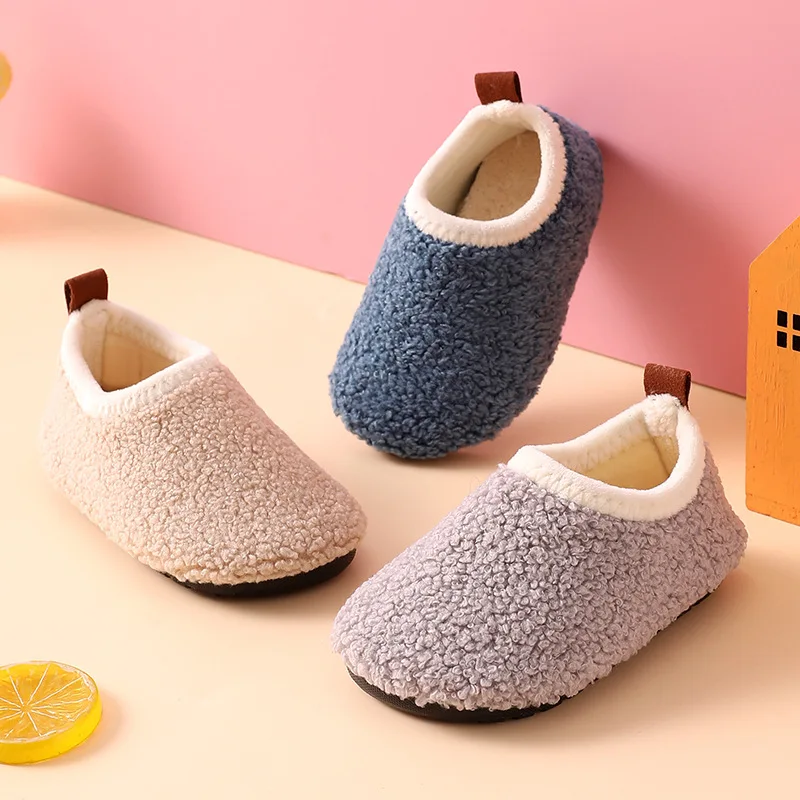 Çocuk pamuk terlikler katı sıc - Kids Indoor Outdoor Slippers incelemesi ve fiyatı