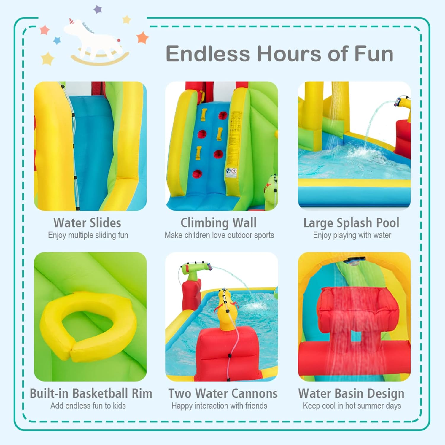 Çocuklar için Mega Şişme Su Pa - Kids Outdoor Water Park incelemesi ve fiyatı