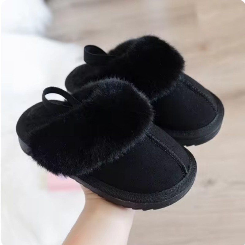 Tasarımcı Kış Çocuk Kürk Terli - Kids Indoor Outdoor Slippers incelemesi ve fiyatı